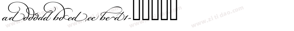 Bickham Script Two1字体转换